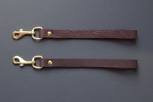 Image of LEATHER Wrist Strap. Removable Wrist strap for Clutch.