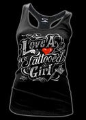 Image of Love a Tattooed Girl Racer Back Tank Top Style #3192