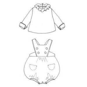 Image of NEW ! - brassière CHARLEROY et barboteuse CHANTILLY