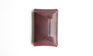 Image of The Folded Card Carry - Oxblood