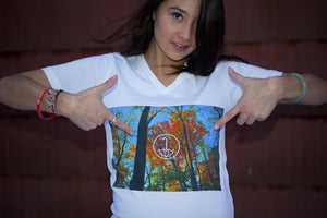 Image of Fall Leaves V-Neck