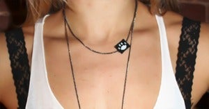 Image of Beaded Protection Paw Charm