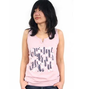 Image of Wildflower Field Moroccan Tank (Dusty Rose)