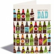Image of Here's to You Dad Card 