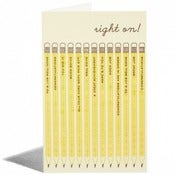 Image of Right On Pencils Card