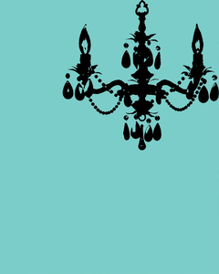 Image of chandelier painting