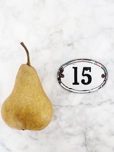 Image of French Original Enamel House Number