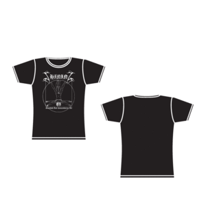 Image of Shining "Antihumanitarian" Black Girlie T-shirt