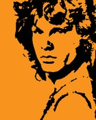 Image of jim morrison canvas painting