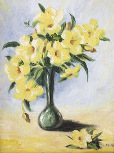 Image of Painting - Daffodils on Board