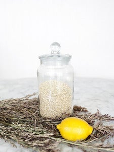 Image of British Made Glass Lidded Canister