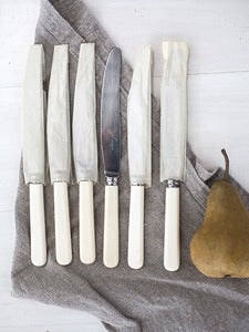 Image of Set of Six English Knives