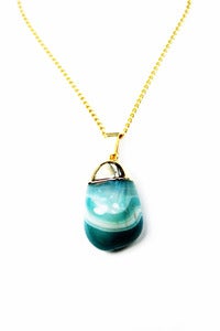 Image of NEW IN!  PEACE Tumbled stone Charm pendant