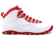 Image of Air Jordan 10 Retro White/Varsity Red-Steel Grey