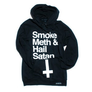 Image of Smoke Meth & Hail Satan Pullover Hoodie