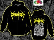 Image of Despondency - Yellow Logo Zip-Hoodie 