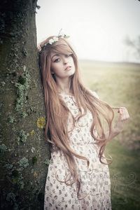 Image of Scout, Long Brown Wavy Gothic Lolita Cosplay Wig