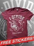 Image of Maroon Cat tee