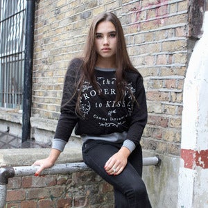 Image of PROPER KISS quilted sweatshirt