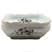 Image of Gold Scallped Square Dish