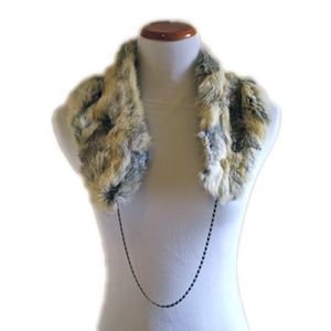 Image of Reclaimed Fur Stole, Rabbit