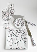 Image of Personalized Wedding Champagne Reception 6 Piece Customized Collection 