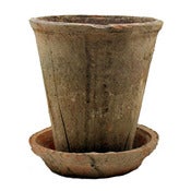 Image of Small Rose Pot with Saucer