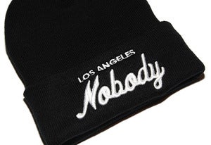 Image of LOS ANGELES NOBODY Black Beanie 