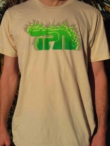 Image of Ecozoic logo T-shirt, cream