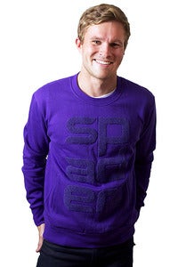 Image of Men's Purple Larger Than Life Crew