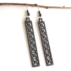 Image of Steel Town Long X Earrings