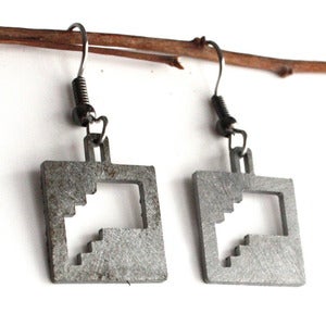 Image of Square Balcony Earrings