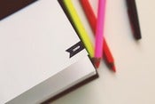 Image of slimline leather journal