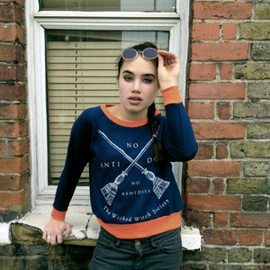Image of NO ANTIDOTE quilted sweatshirt