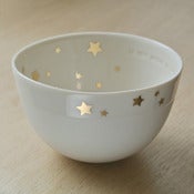 Image of Bol rond étoiles or
