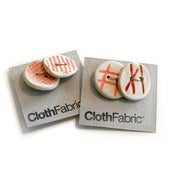 Image of coral clay buttons
