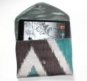 Image of Turquoise zigzag Lolie - Luxurious iPad Mini case - Limited edition