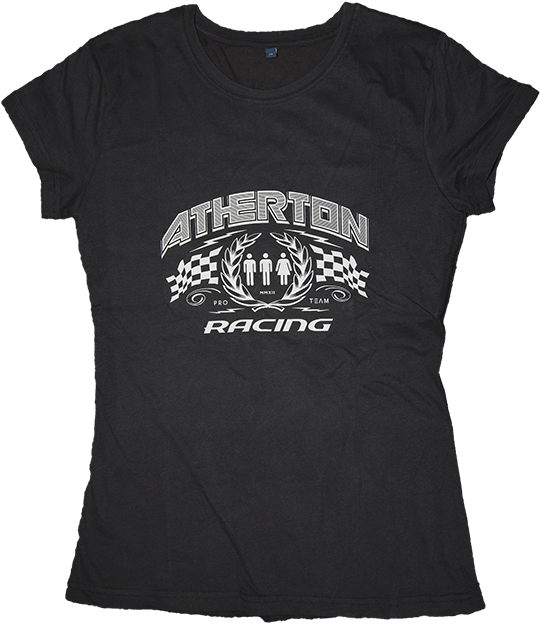 Image of Atherton Racing 'Women's Winners Laurels' T-shirt - Black