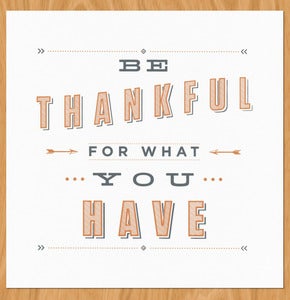Image of Be Thankful