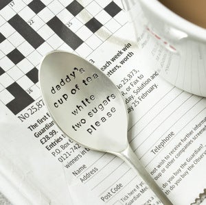 Image of Personalised Daddy's Cuppa Large Tea Spoon