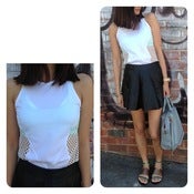 Image of Space Mesh White Top