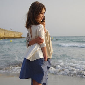 Image of Tunique Abi jersey de coton écru