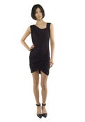 Image of shirred dress [ black ] 