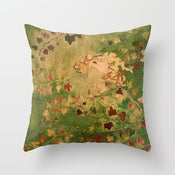 Image of Ivy Lady Designer Fabric Throw Pillow