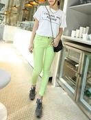 Image of Neon Yellow Skiny Jeans