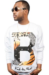 Image of Tiger Paisley Crew White