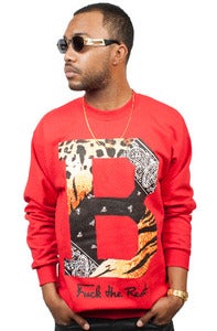 Image of Tiger Paisley Crew RED