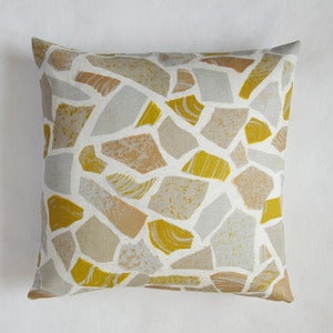 Image of Terrazzo print cushion - stone