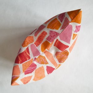 Image of Terrazzo print cushion- pinks 