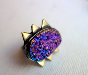 Image of Purple Drusy with Triangles